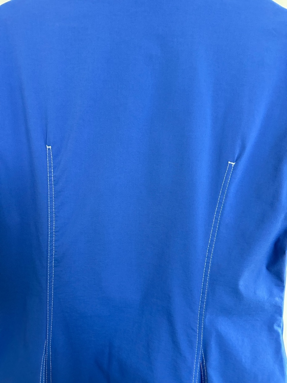 Anthropologie/Exquise Cobalt Blue Button-Front Shirt Midi Dress - Picture 11 of 11